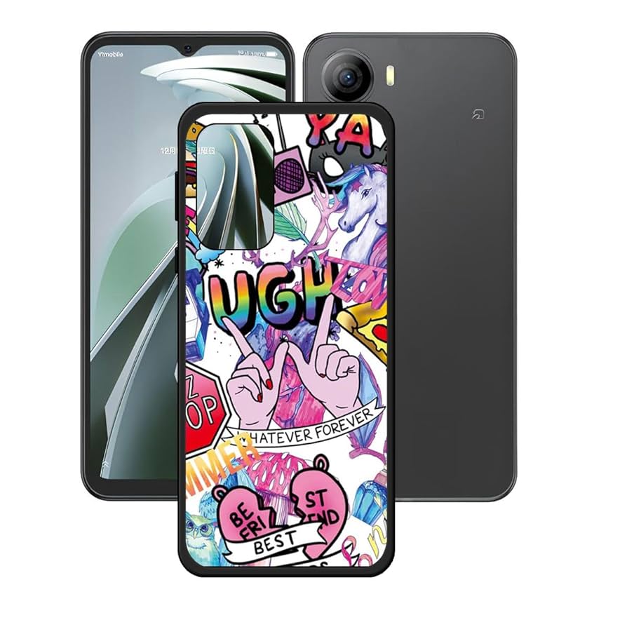 Libero 5GIV(ZTE)スマートフォン／ブラック:ケース付き ZTE リベロ5g4ケース Libero 5G IV ケース カバー nubia Ivy